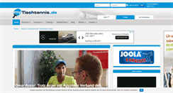 Desktop Screenshot of mytischtennis.de